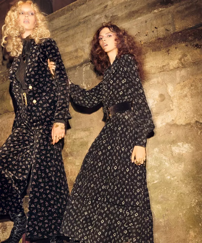 Jessie Bloemendaal y Lea Julian posan en la campaña otoño-invierno 2018 de Zara Collection