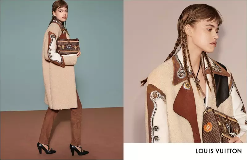 Masha Skokova anotungamira Louis Vuitton munguva yechando 2018 campaign