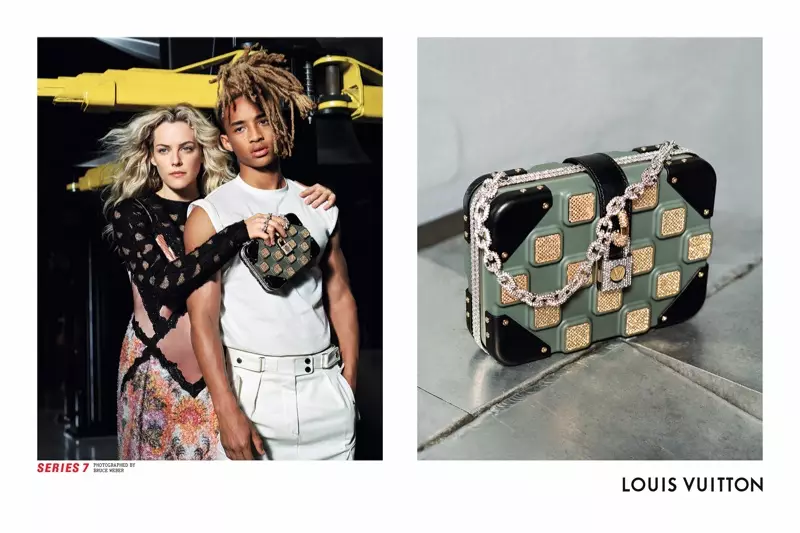 Riley Keough ve Jaden Smith, Louis Vuitton'un 2017 sonbahar-kış kampanyasını yönetiyor