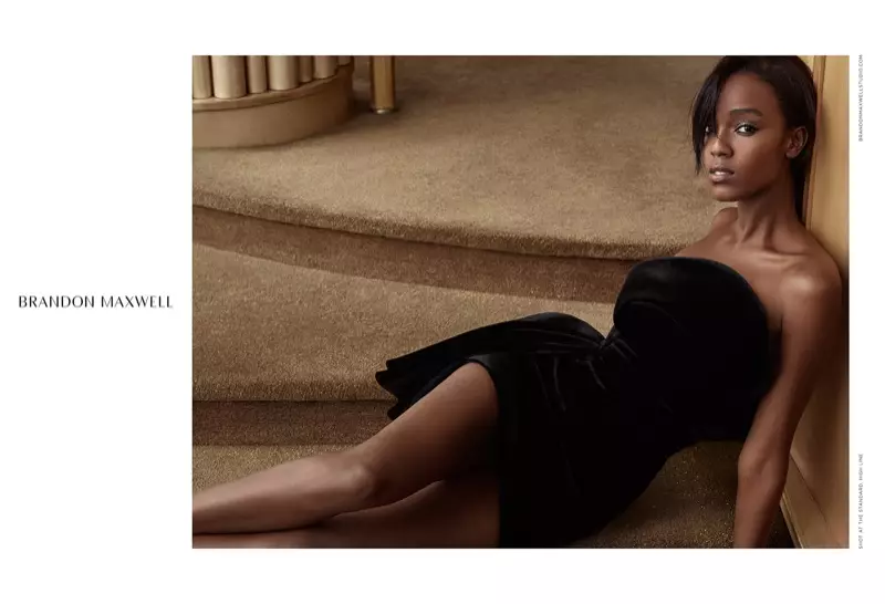 Leila Nda speel die hoofrol in Brandon Maxwell se herfs-winter 2016-veldtog