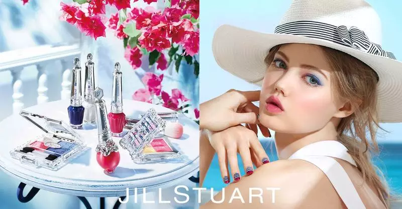 U-Lindsey Wixson udlala izinkanyezi emkhankasweni wobuhle wehlobo lika-Jill Stuart ka-2016