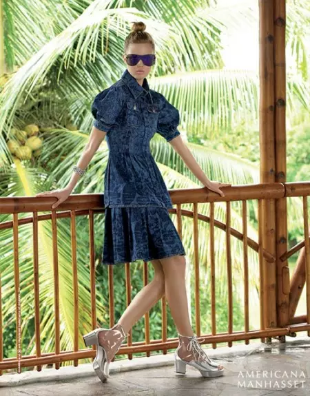 Lindsey Wixson ale nan Hawaii pou Kanpay Prentan Americana Manhasset la