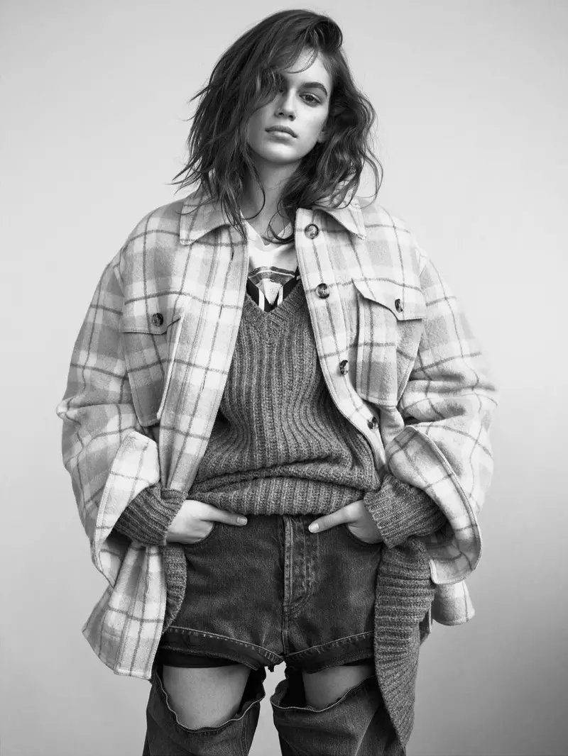 Kaia Gerber Rocks Casual Outfits for i-D