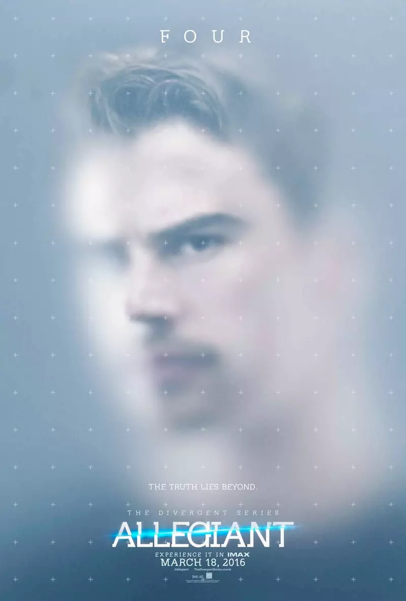 Theo James na plakatu filma Allegiant