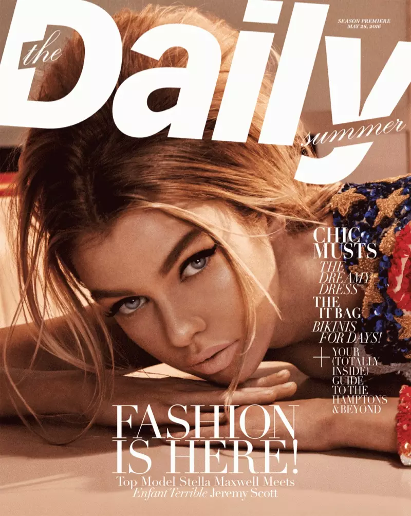 Stella Maxwell sulla copertina di The Daily Summer 2016