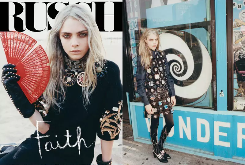 Cara Delevingne Tung Walsh द्वारा Russh #47 को लागि कोनी टापुको अन्वेषण गर्दछ