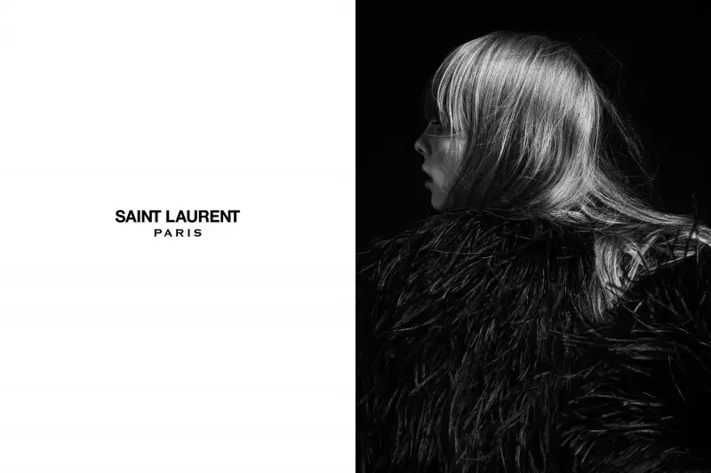 Edie Campbell Inyenyeri muri Saint Laurent Imyiyerekano ya 2013 na Hedi Slimaine