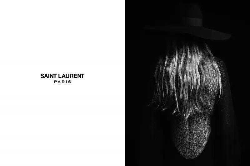 Эди Кэмпбелл в рекламной кампании Saint Laurent Spring 2013 Эди Слимена