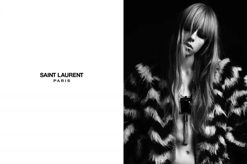 에디 슬리메인(Hedi Slimaine)의 Saint Laurent 봄 2013 캠페인에 출연한 Edie Campbell