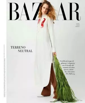 Tharine Garcia Harpers Bazaar Meksiko Aŭgusto 2015 Kovrilo Photoshoot02