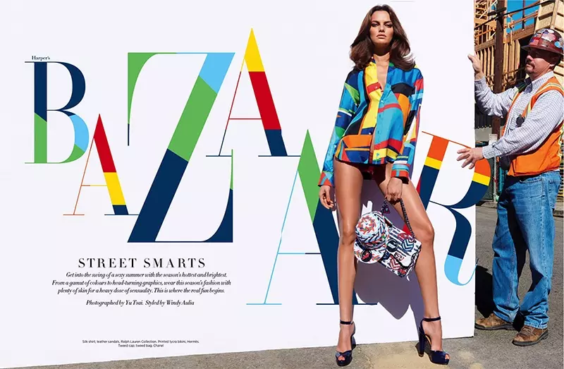 Barbara Fialho adopte un style printanier coloré pour BAZAAR Singapour