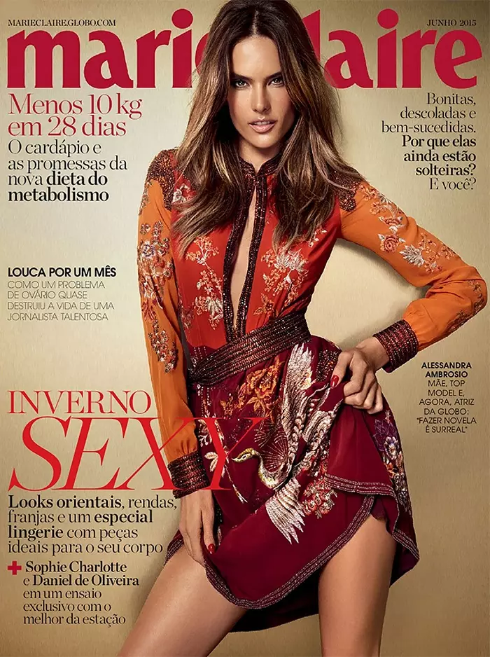 Alessandra Ambrosio Nyangking Panas pikeun Marie Claire Brazil