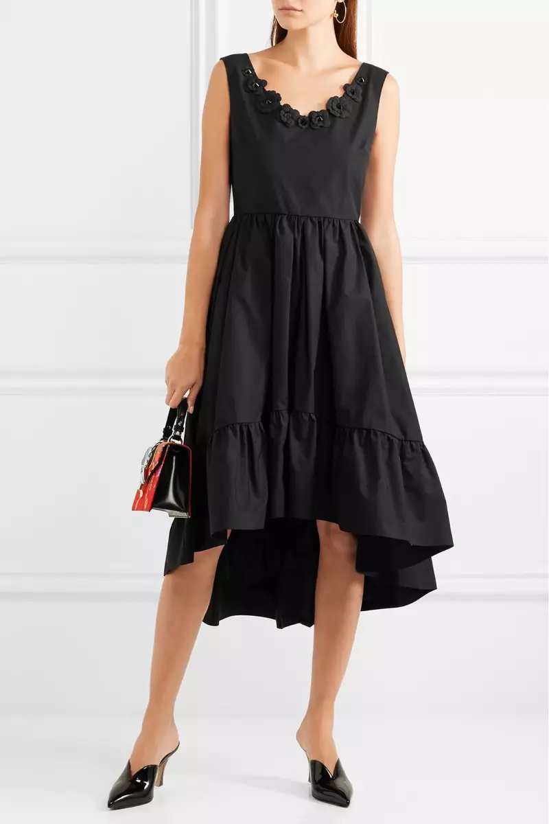 Платье миди из хлопка и тафты Fendi с аппликацией 1396,50 долларов США (ранее 1995 долларов США)