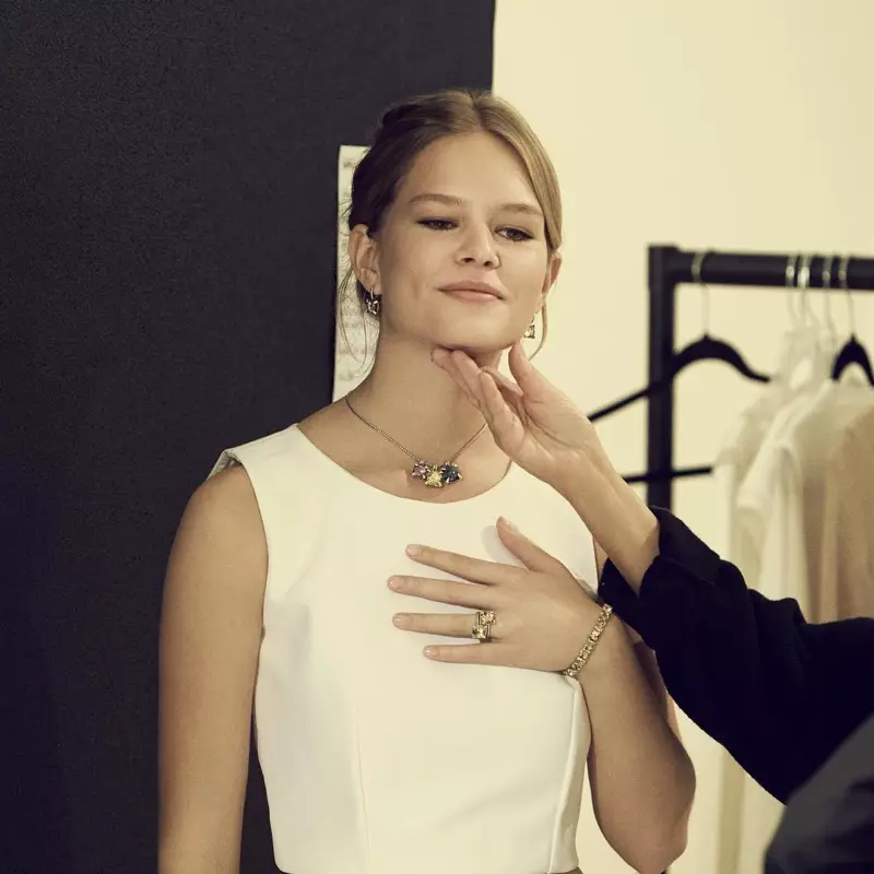 Anna Ewers capturou os bastidores da campanha de primavera de 2016 da marca de joias David Yurman.