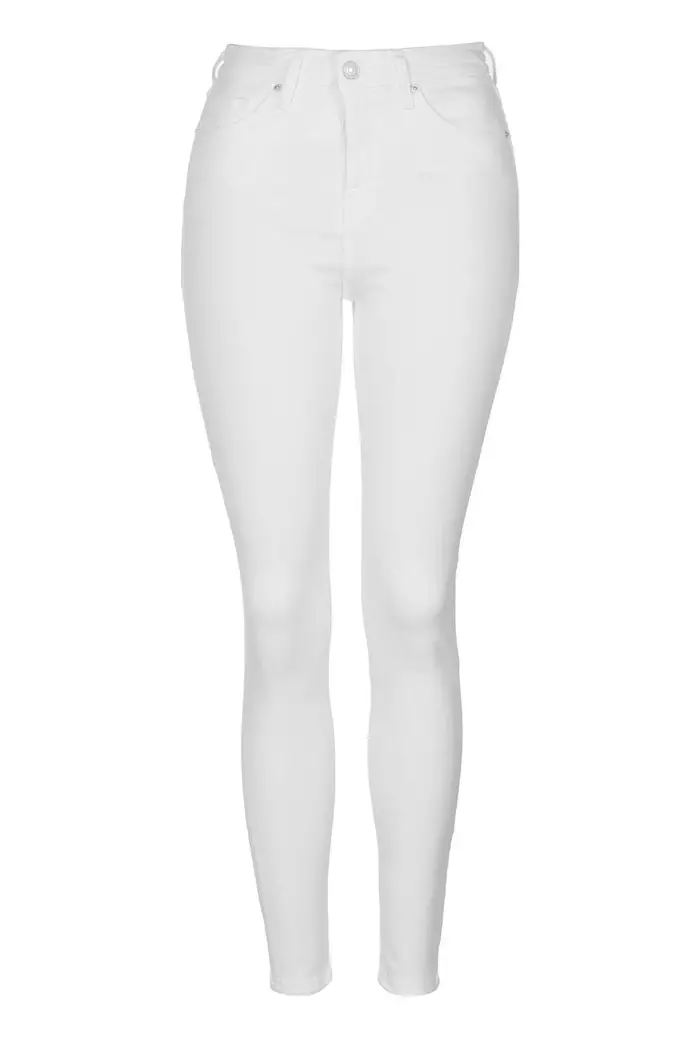 Topshop Jamie - Jean skinny blanc