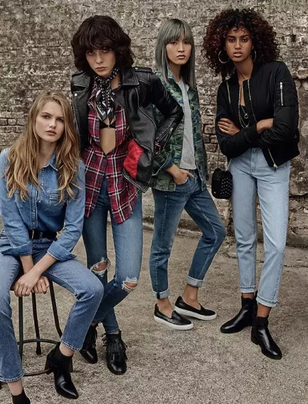 Topshop recrutează 9 modele de top pentru campania de denim de primăvară