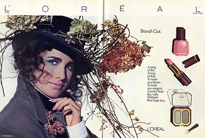 andie-macdowell-loreal-1980-auglýsingaherferð06