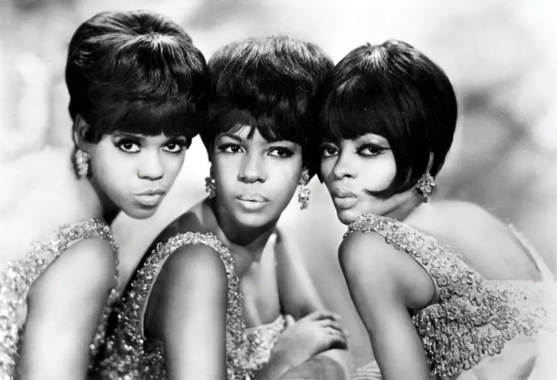 Diana Ross og The Supremes tískuhár frá 1960