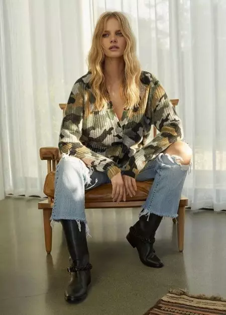 Marloes Horst tau txais kev nplij siab hauv 360 Cashmere Fall '19 Kev Sib Tw