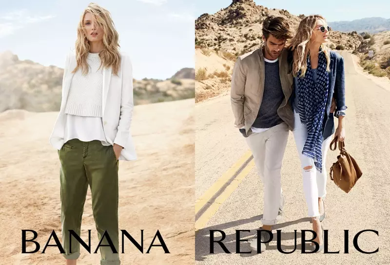 Lily Donaldson występuje w kampanii Banana Republic wiosna-lato 2015