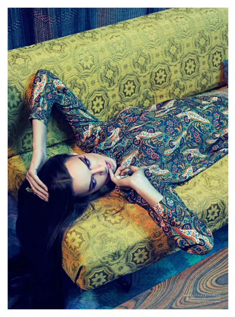 Hind Sahli yog 70s Chic hauv Psychedelic Prints for Arise #19