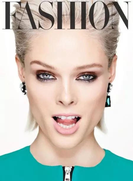 FASHION મેગેઝિન માટે Coco Rocha Models 80s Inspired Beauty Looks