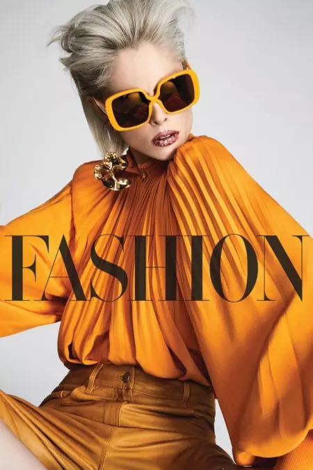 Coco Rocha modela looks de bellesa inspirats als anys 80 per a la revista FASHION