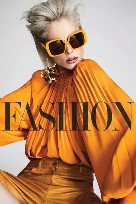 Coco Rocha Models 80s Inspired Beauty Looks for FASHION Magazine