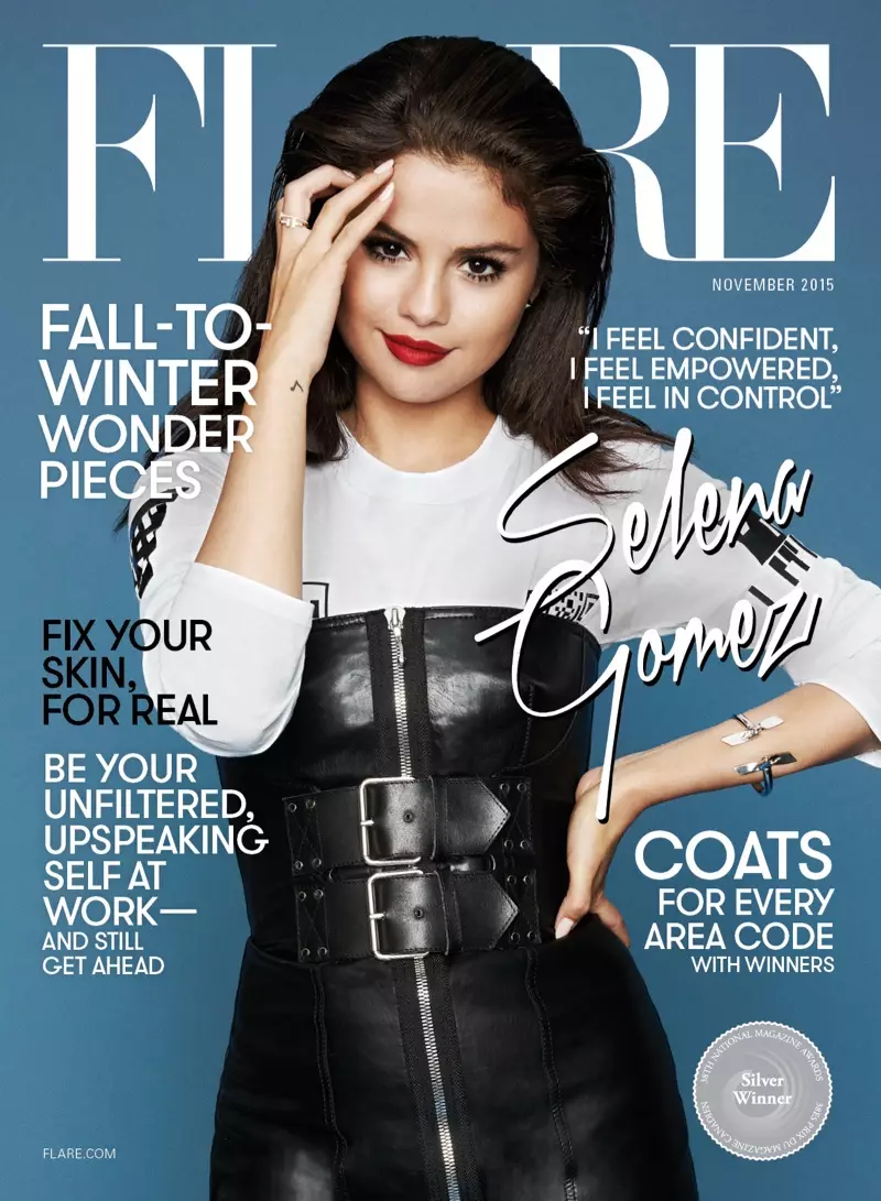 Selena Gomez 登上 FLARE 2015 年 11 月封面