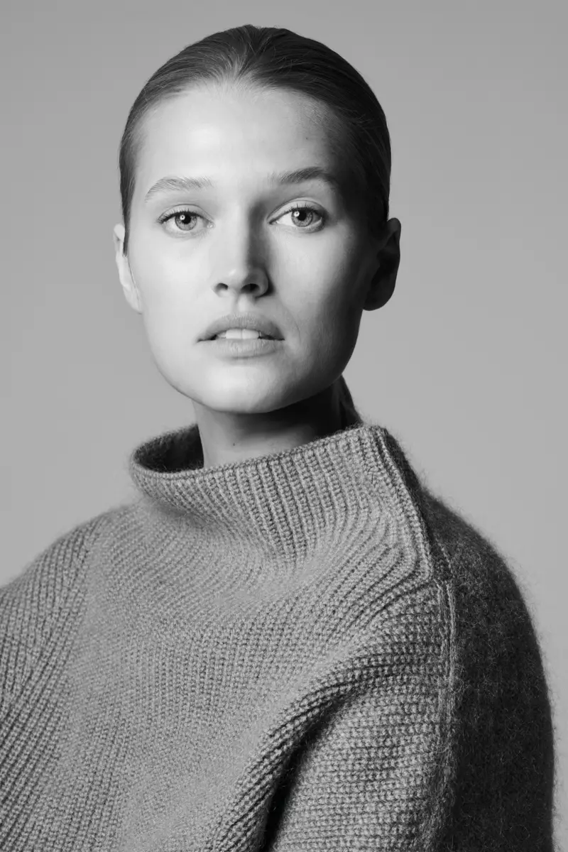 Toni Garrn staan voor BOSS Made in Germany-veldtog