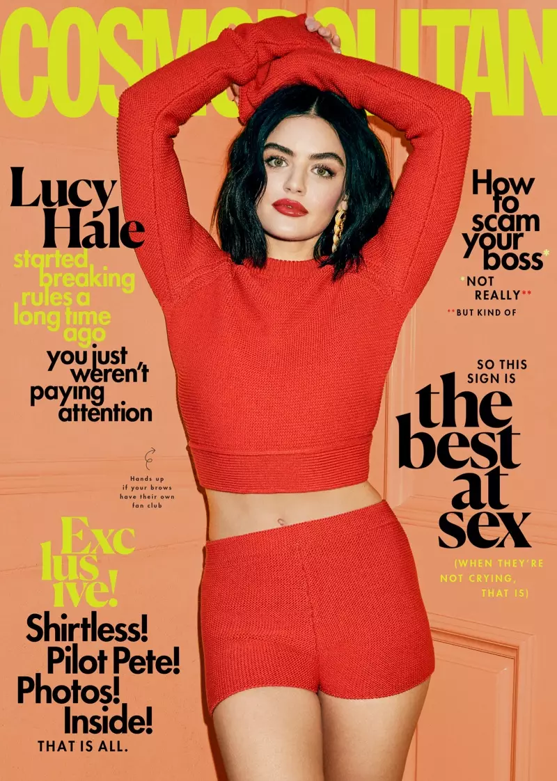 Lucy Hale pri Kosmopolita Marto 2020 Kovrilo