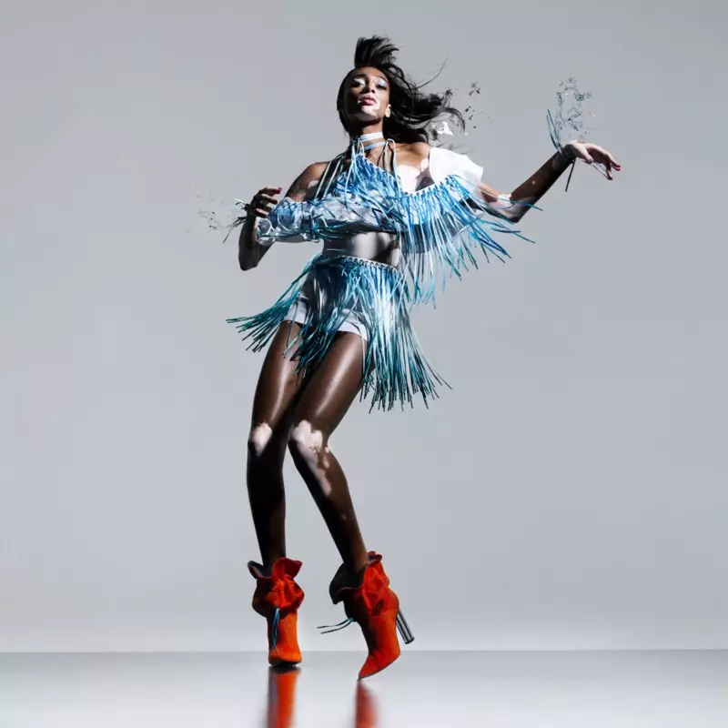 Na-tap ni Byblos si Winnie Harlow para sa spring-summer 2019 campaign nito