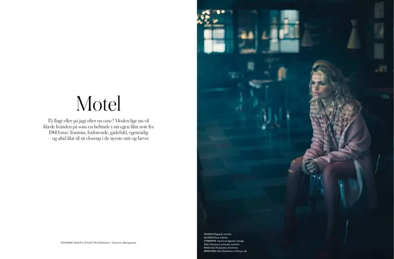 Jane Van Kuijck Model Retro Fashion untuk In Magazine