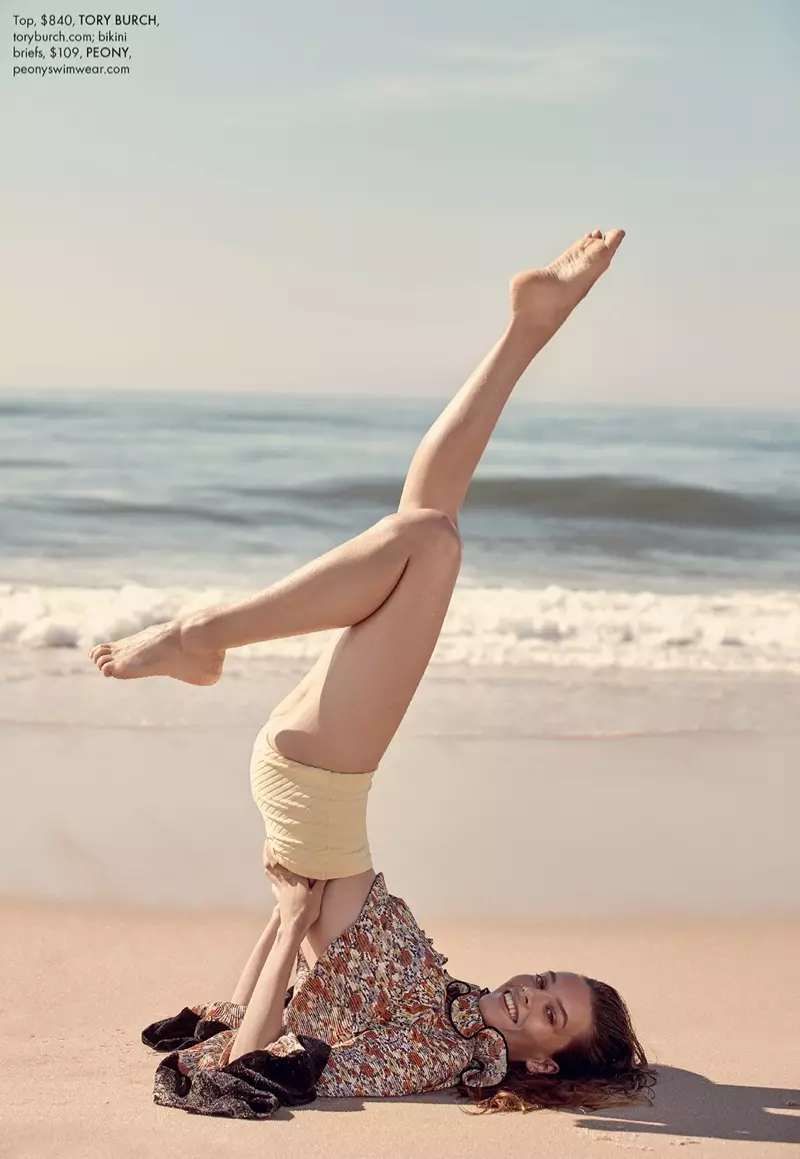 Jasmine Dwyer modeluje Boho Beach Fashion pro ELLE Australia