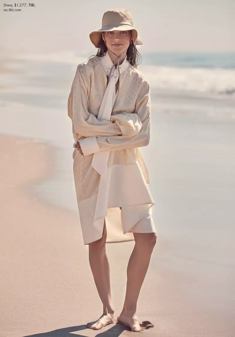 Jasmine Dwyer Models Boho Beach Fashion for ELLE Australia