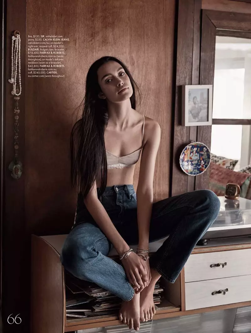 Zoe Barnard prihvaća minimalistički stil za ELLE Australia