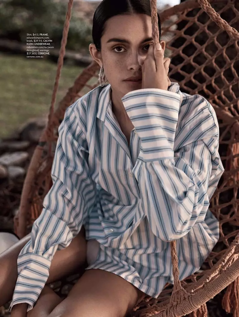 Zoe Barnard prihvaća minimalistički stil za ELLE Australia