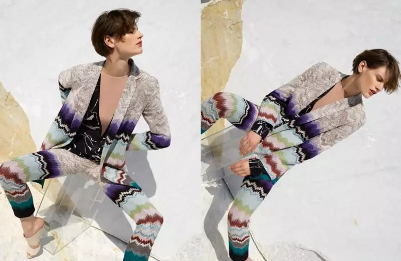 Саския де Брау перевернула голову в рекламной кампании Missoni Fall 2015