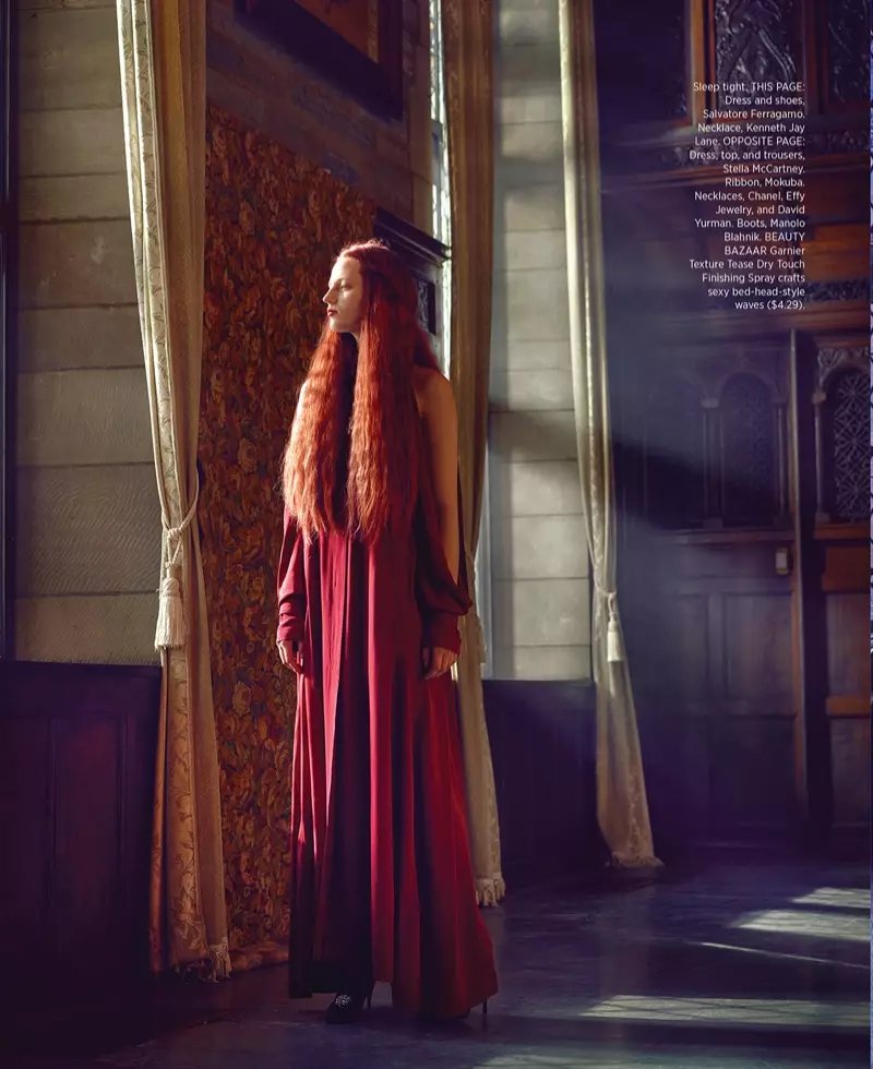 Julia Banas & Léa Julian ji bo Harper's Bazaar Royals Nû ne