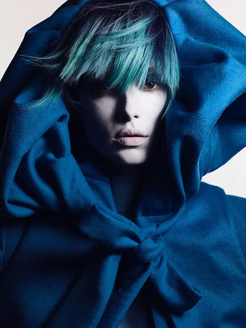 Hannah Ferguson stuns a Rainbow Beauty fir Vogue Russland