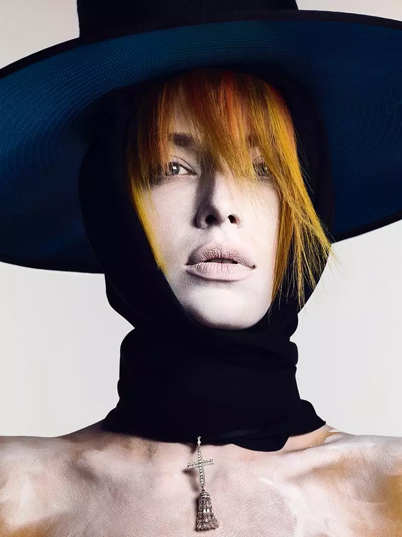 Hannah Ferguson stuns a Rainbow Beauty fir Vogue Russland