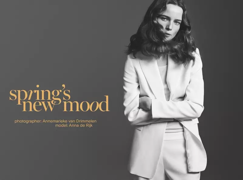 Anna de Rijk hnub qub hauv Massimo Dutti Spring's New Mood trend guide