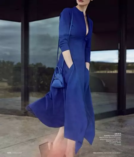 Saskia de Brauw Models Spring's Statement Styles for Neiman Marcus