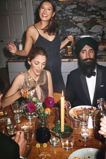 Mango zet feeststijl in de schijnwerpers met 'Intimate Dinner'-shoot