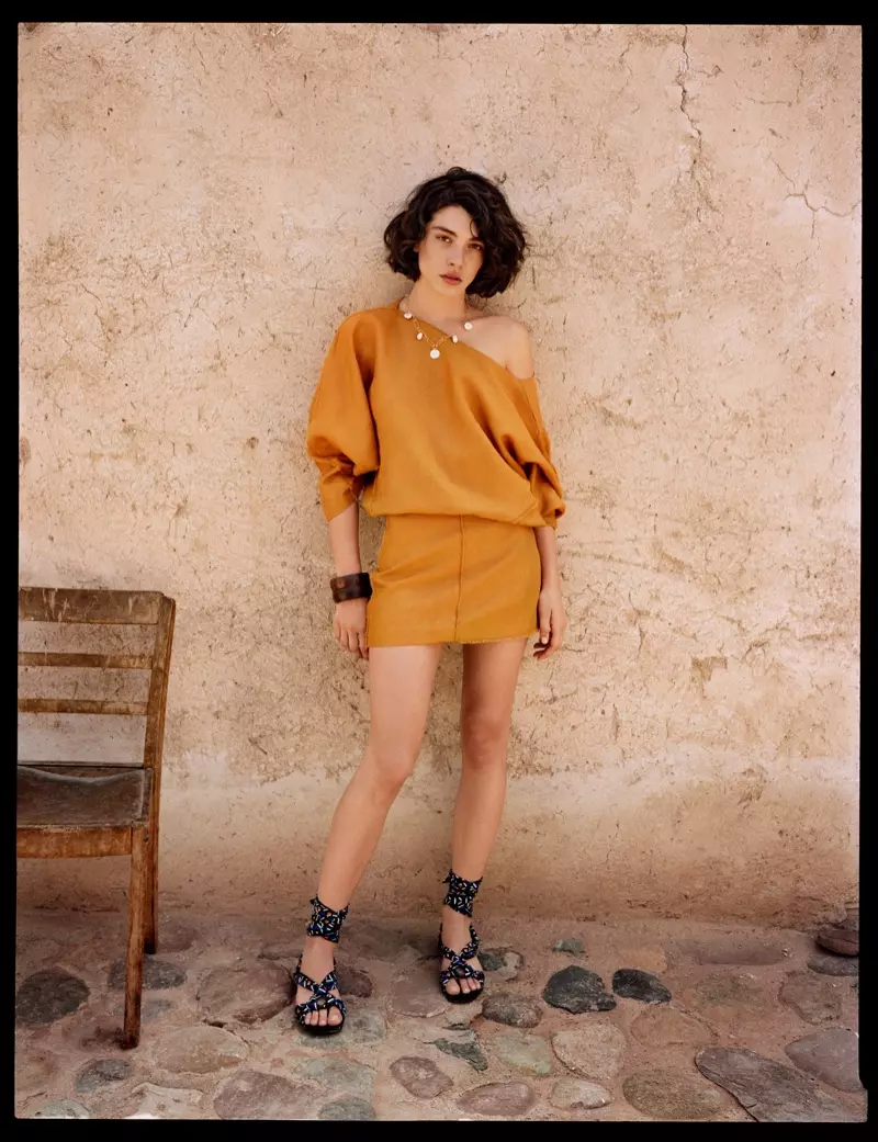 Steffy Argelich ថតនៅ Marrakech សម្រាប់សៀវភៅបញ្ជីឈ្មោះ Mango Summer Diaries និទាឃរដូវ-រដូវក្តៅឆ្នាំ 2018