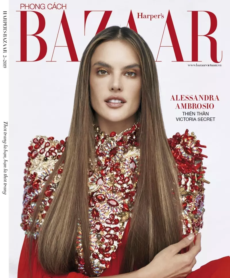 Alessandra Ambrosio zdobí stránky Harper's Bazaar Vietnam