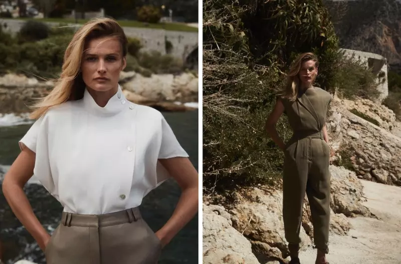 Edita Vilkeviciute Cov Qauv Elegant Lub Caij Ntuj Sov Zoo Los ntawm Massimo Dutti