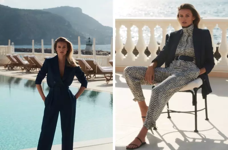 Edita Vilkeviciute modèle les looks d'été élégants de Massimo Dutti