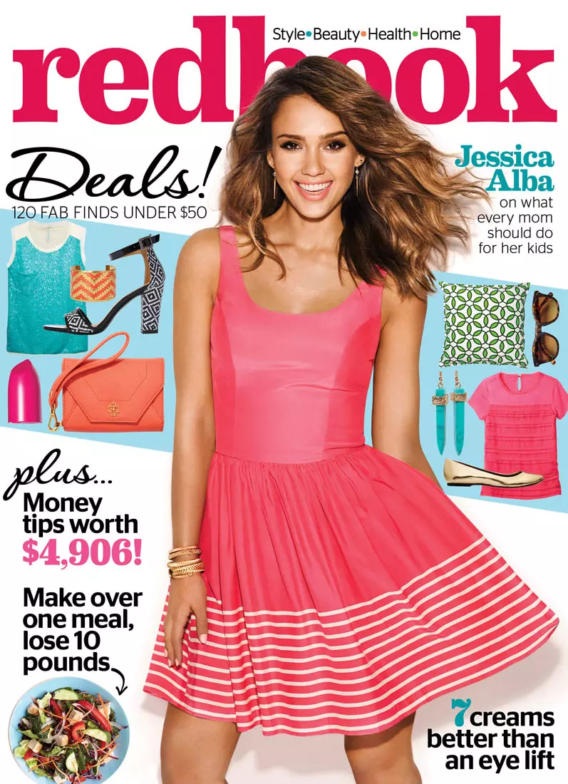 Jessica Alba Redbook jurnalını əhatə edir, Craigslist-ə olan sevgisini ortaya qoyur