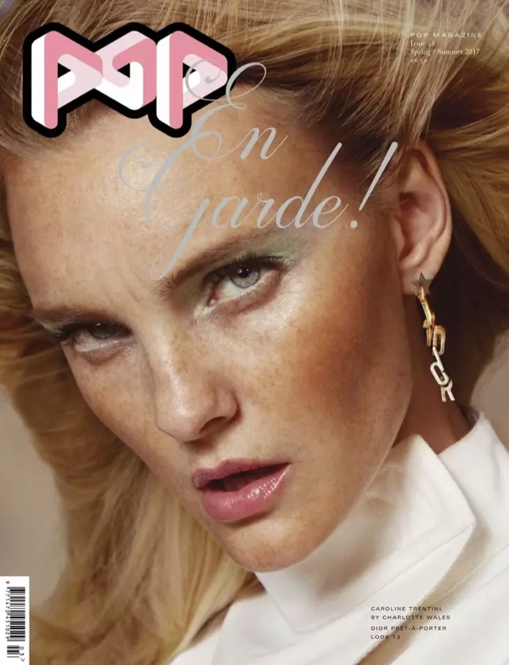 Caroline Trentini på POP Magazine vår-sommar 2017 omslag